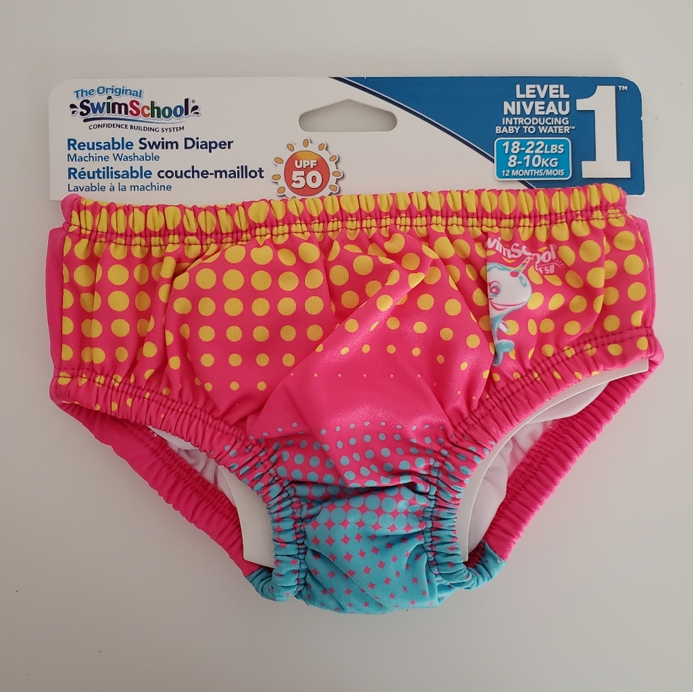 Swim School Reusable Swim Diaper Size 12M